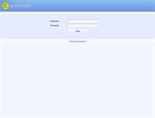 Tablet Screenshot of cp.server291.com